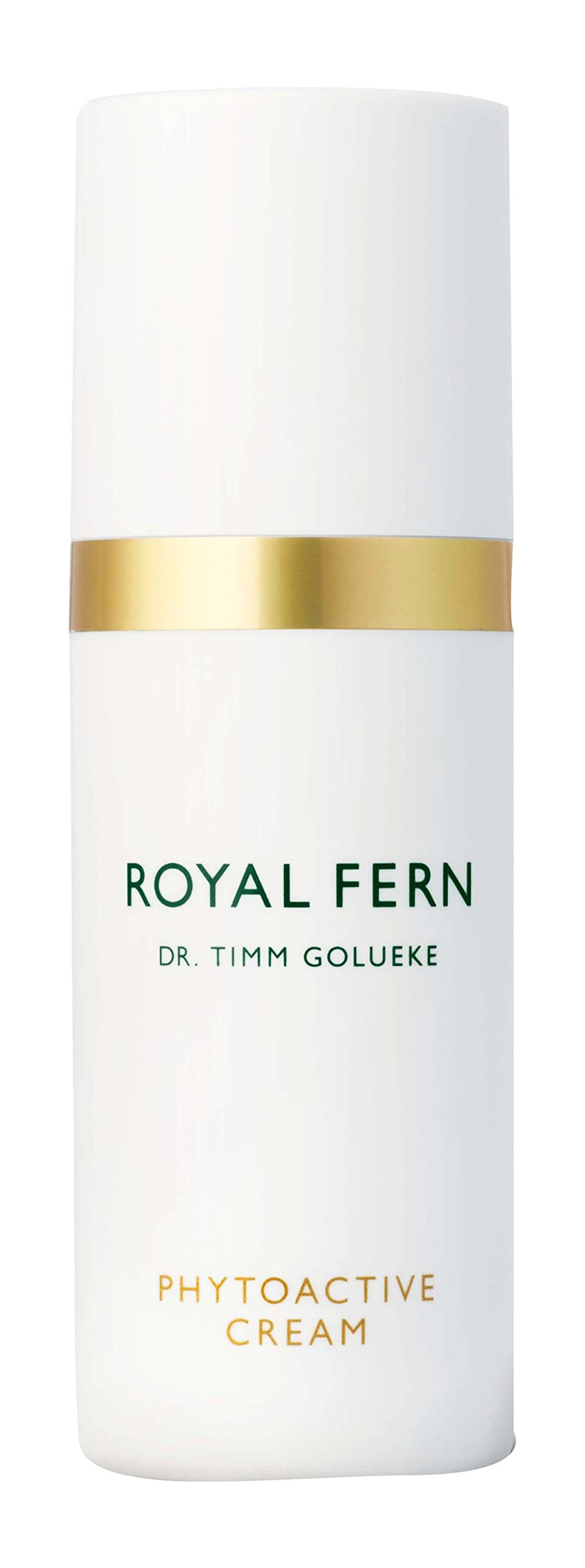 Royal Fern Phytoactive Cream bottle highlights hydration and antioxidant support