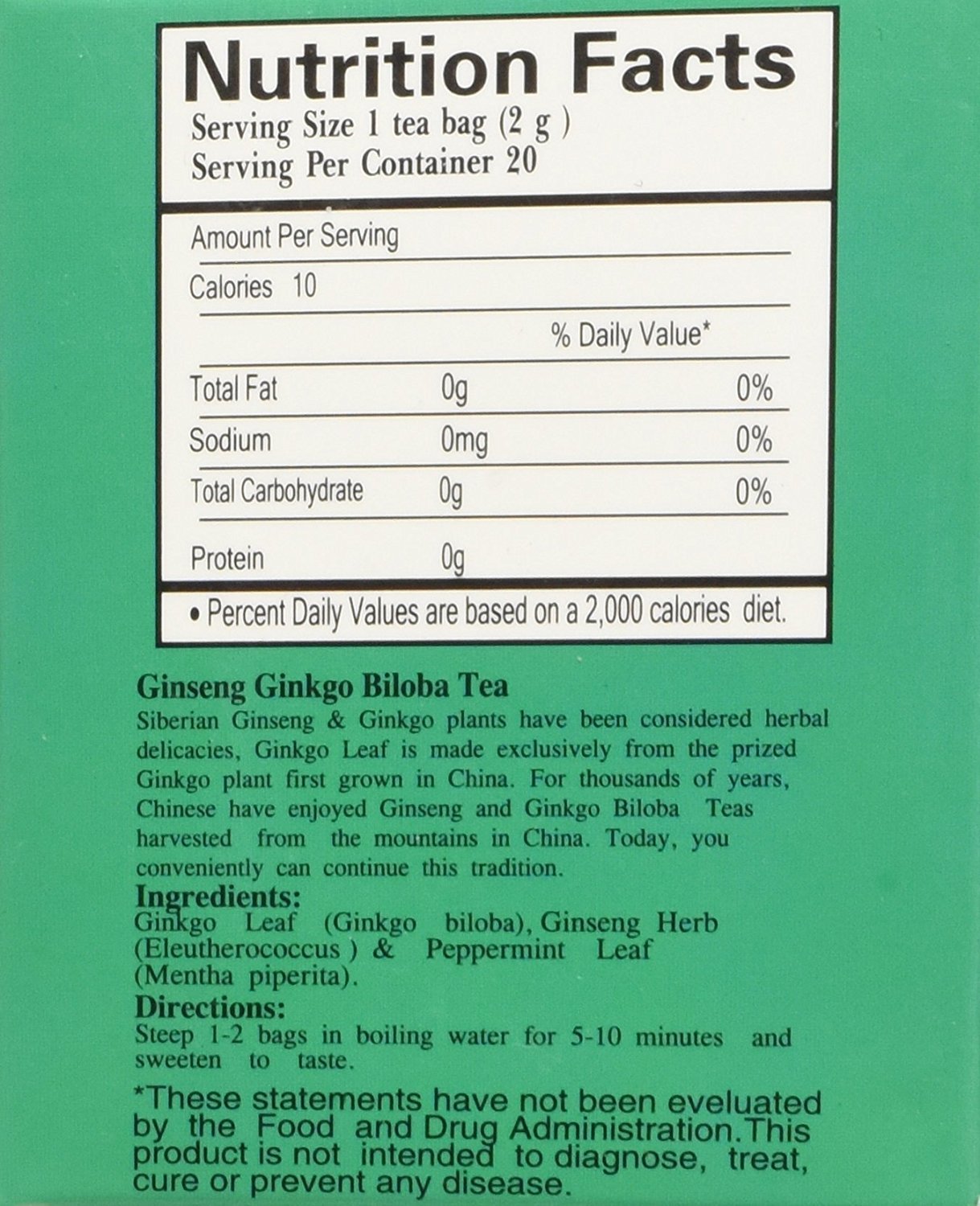 Royal King ginseng-ginkgo extract packaging with 30 bottles shown, convenient multi-pack for regular use.