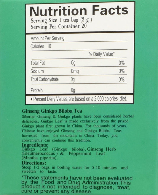 Royal King ginseng-ginkgo extract packaging with 30 bottles shown, convenient multi-pack for regular use.