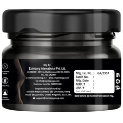 ROYAL SWAG Shilajit resin dissolving in warm water for easy use.
