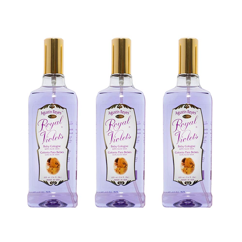 Royal Violets Baby Cologne bottle closeup with a clean, mild scent for daily use.
