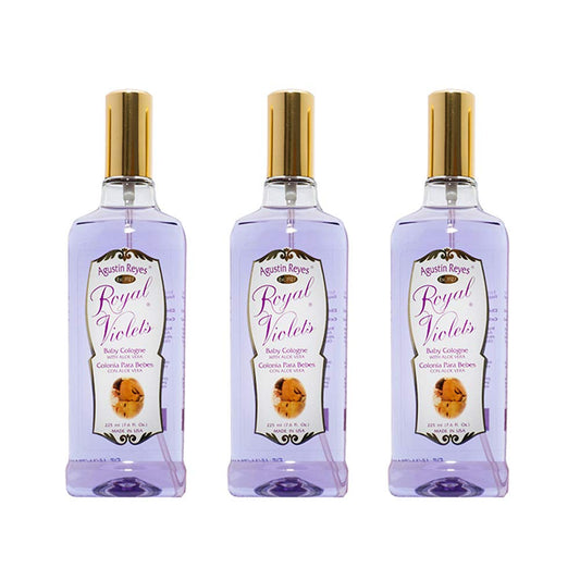 Royal Violets Baby Cologne bottle closeup with a clean, mild scent for daily use.