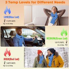 ROZEEYUU heat settings with blue-white-red color codes for quick selection.