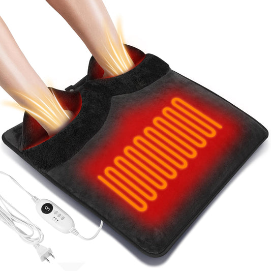 ROZEEYUU double-sided foot warmer with heat elements for even, fast warmth.