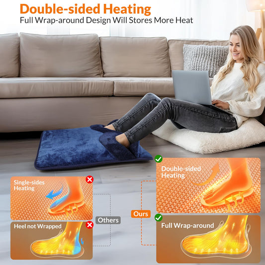 ROZEEYUU electric foot warmer full-wrap design provides comprehensive heat coverage.