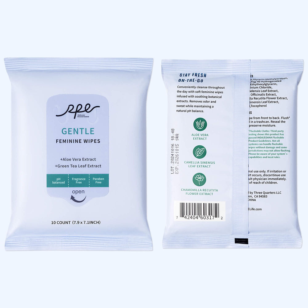 RPE Life Gentle Wipes designed for sensitive skin and daily use.