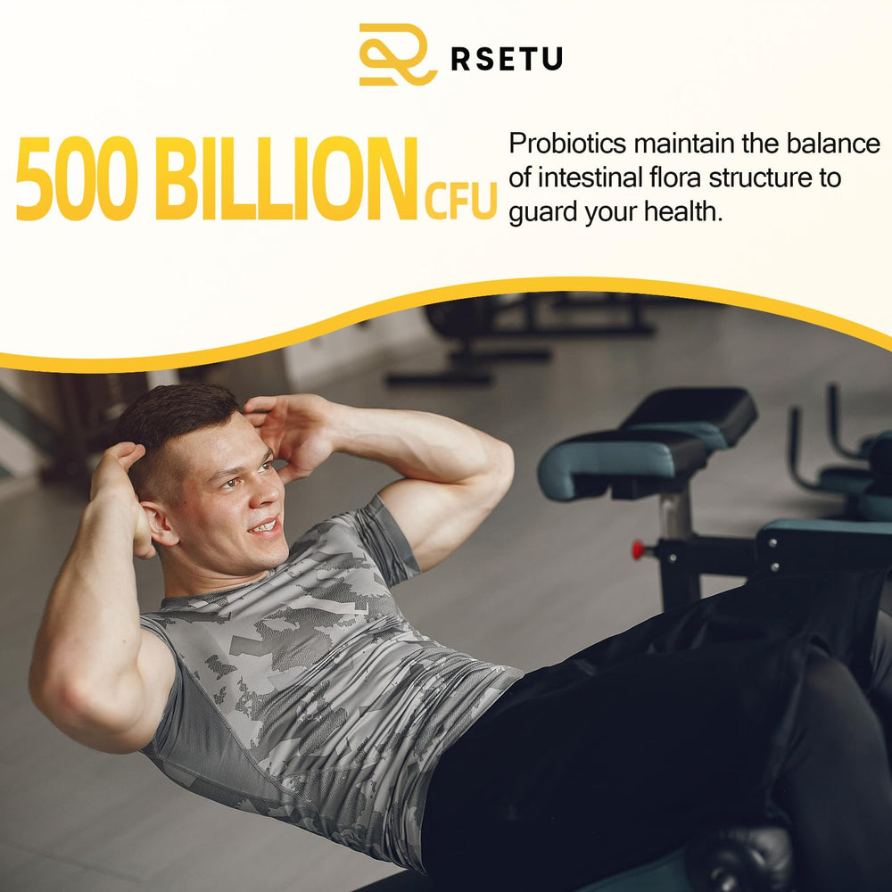 RSETU 15-in-1 formula highlights comprehensive men's digestive support.