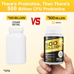 RSETU shelf-stable probiotic bottle travels easily without refrigeration.