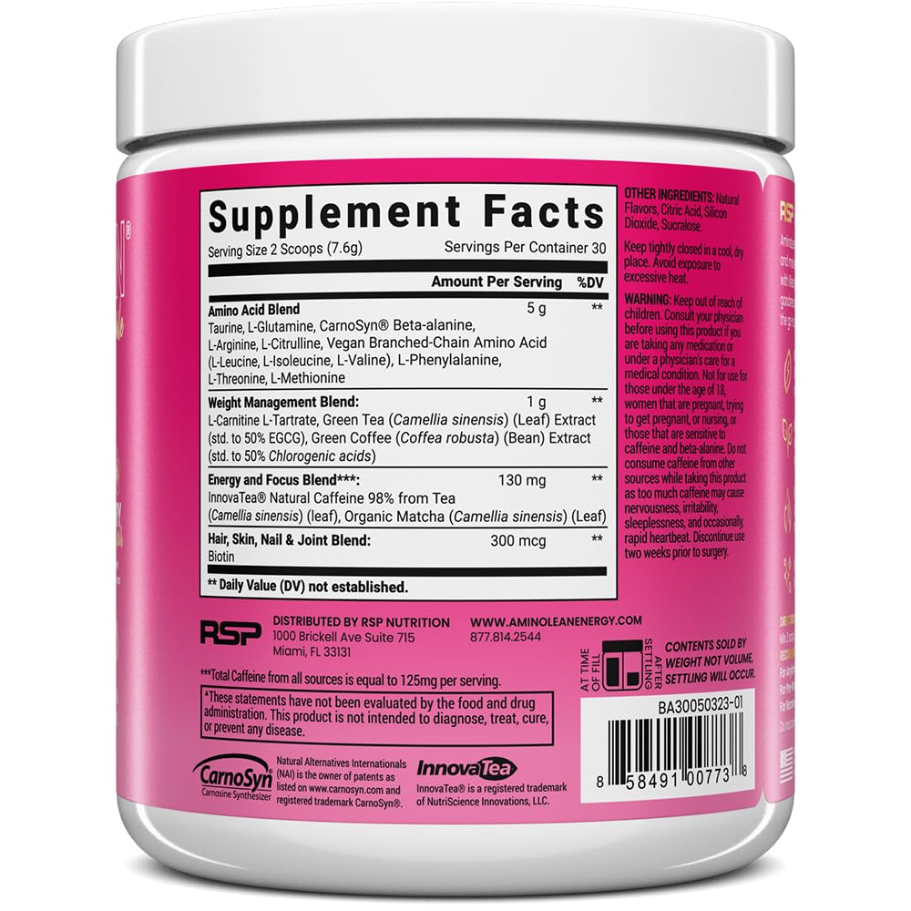 Biotin-closeup on AminoLean Berry Elixir bottle hints at beauty benefits for hair and nails.