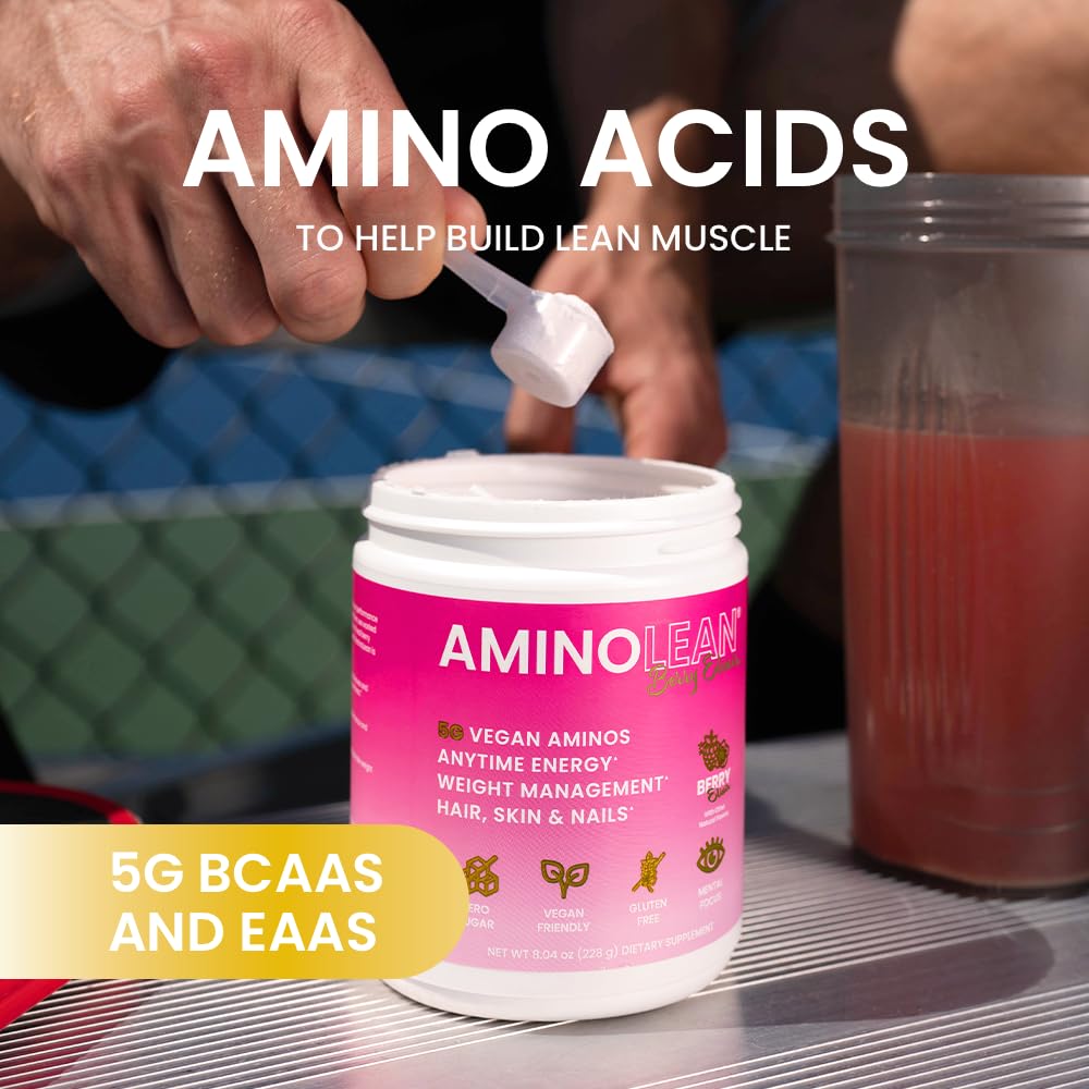 Glass with Berry Elixir prepared, highlighting sugar-free, gluten-free energy.