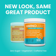 AminoLean Recovery powder beside a shaker for post-workout hydration.
