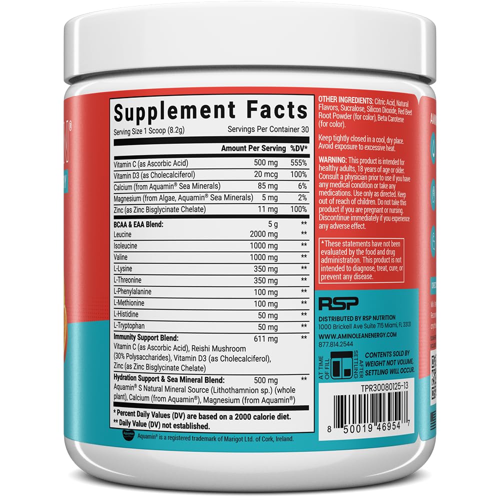 RSP NUTRITION AminoLean Recovery in-use shot demonstrating mental focus support.