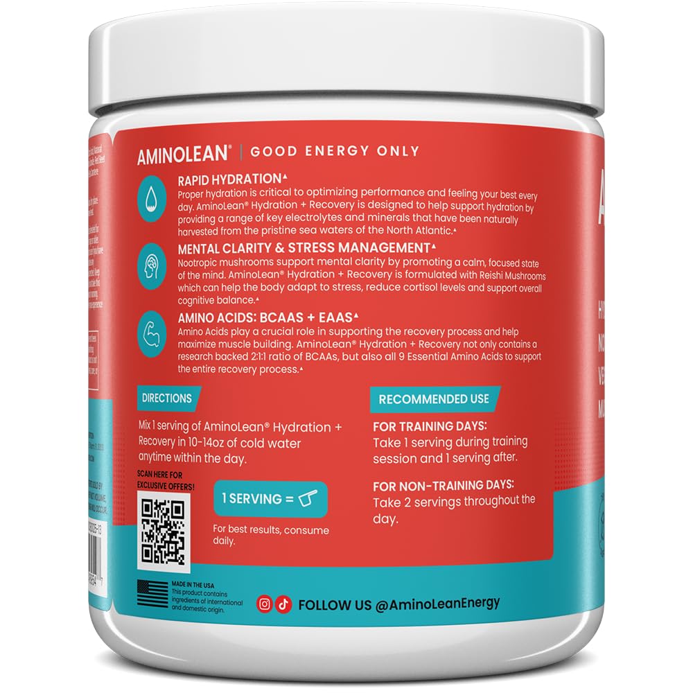 RSP NUTRITION AminoLean Recovery morning routine for steady energy and hydration.
