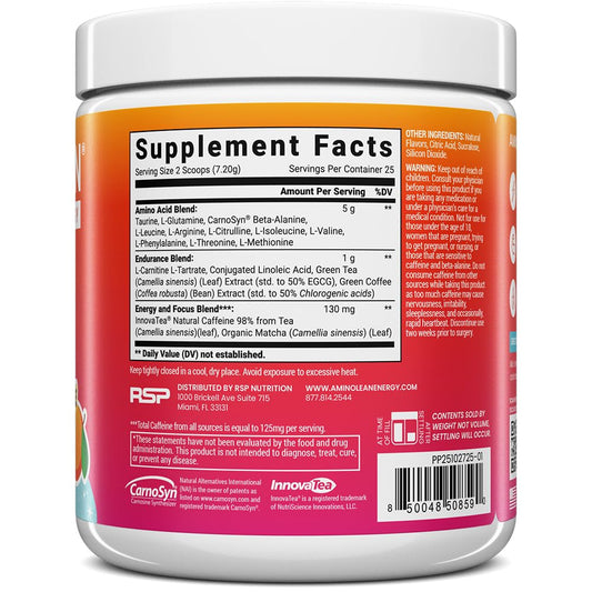AminoLean scoop showing precise serving for amino support during training