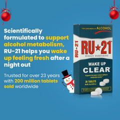 RU-21 tablets before and after use supporting morning clarity.