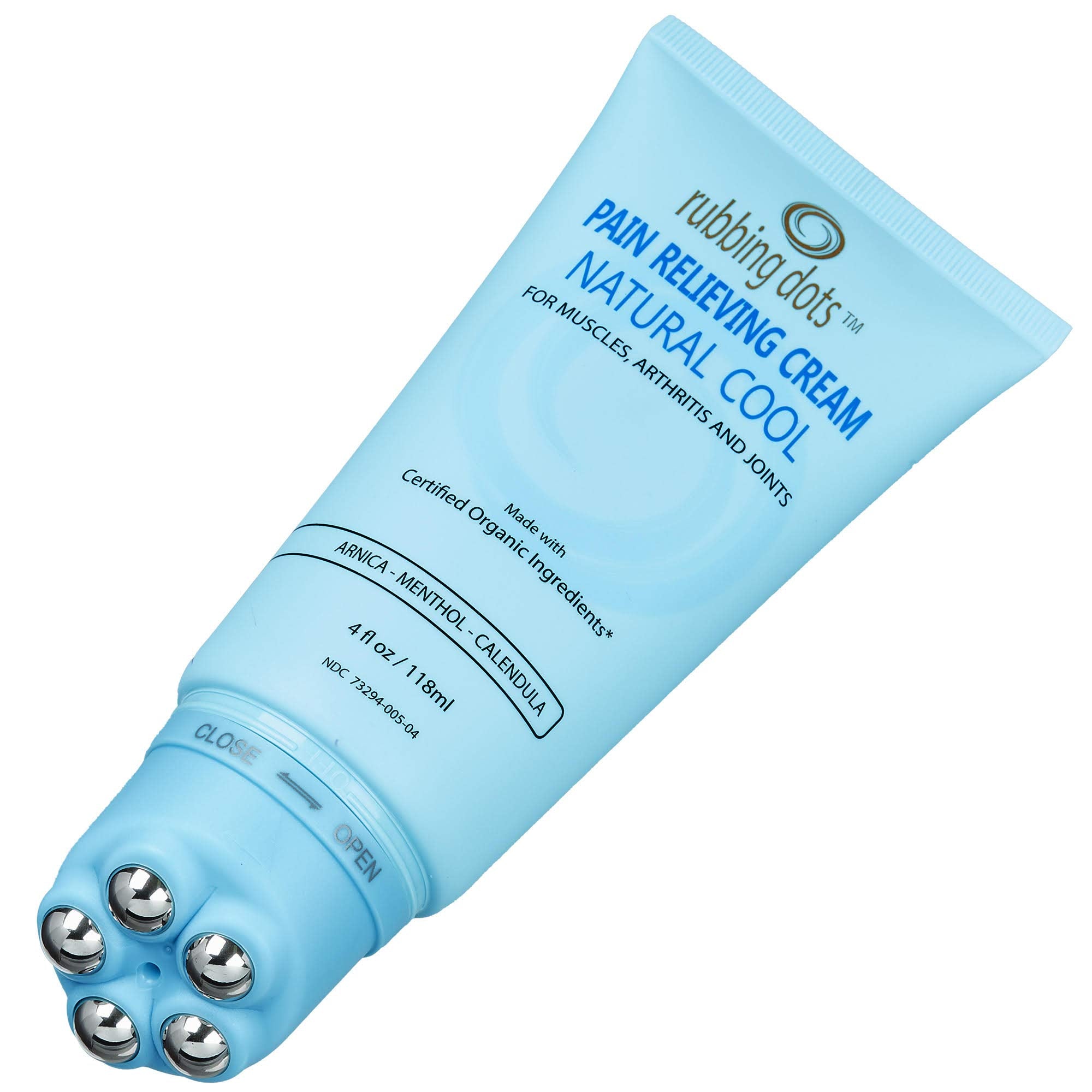 Rubbing Dots Muscle Pain Relief Cream bottle for joints and muscles