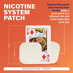 Rugby Clear nicotine patch applied to skin for discreet daily use