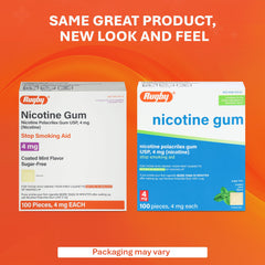 Rugby Laboratories 12-week quit plan label guides gradual reduction.
