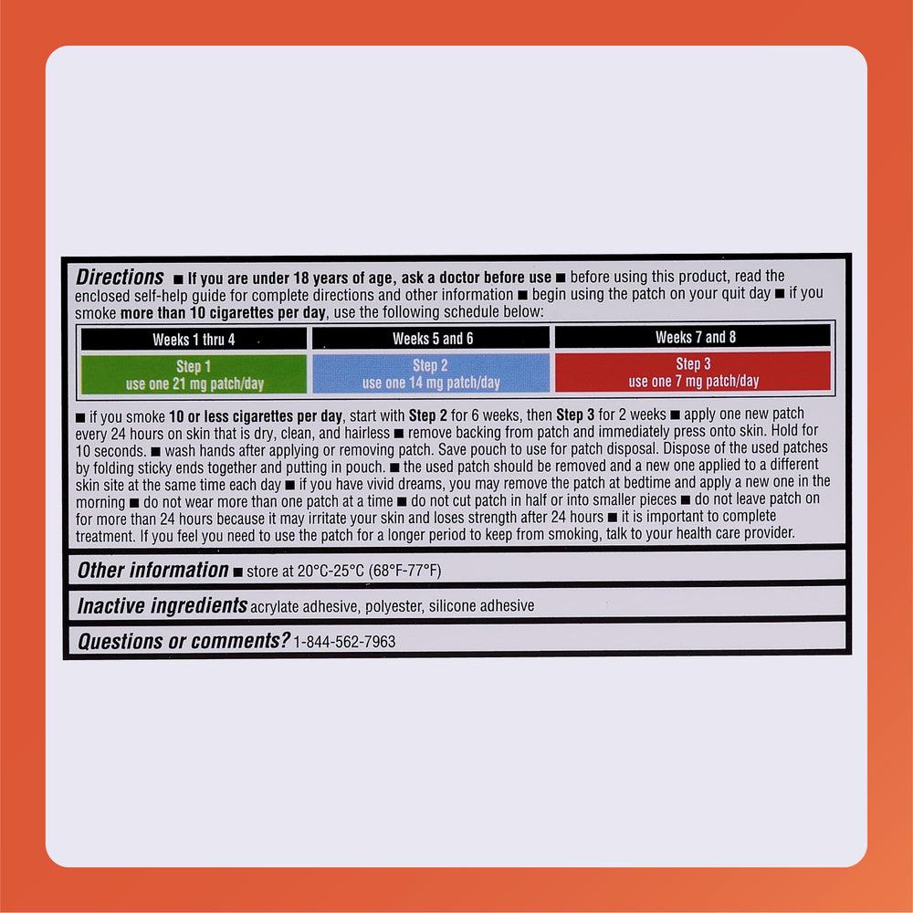 Rugby Laboratories guidance accompanies patch usage