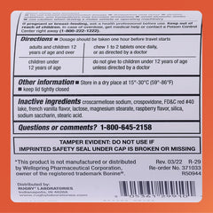 Rugby Laboratories Meclizine 25mg in travel kit, ready when symptoms appear.