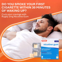 Rugby Laboratories quit-smoking 12-week plan visual for stepwise reduction.