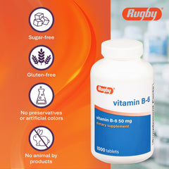 Rugby Vitamin B6 tablets nutrition facts - clear details for informed choices.