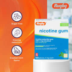 Rugby Laboratories mint gum used during a quick on-the-go break.