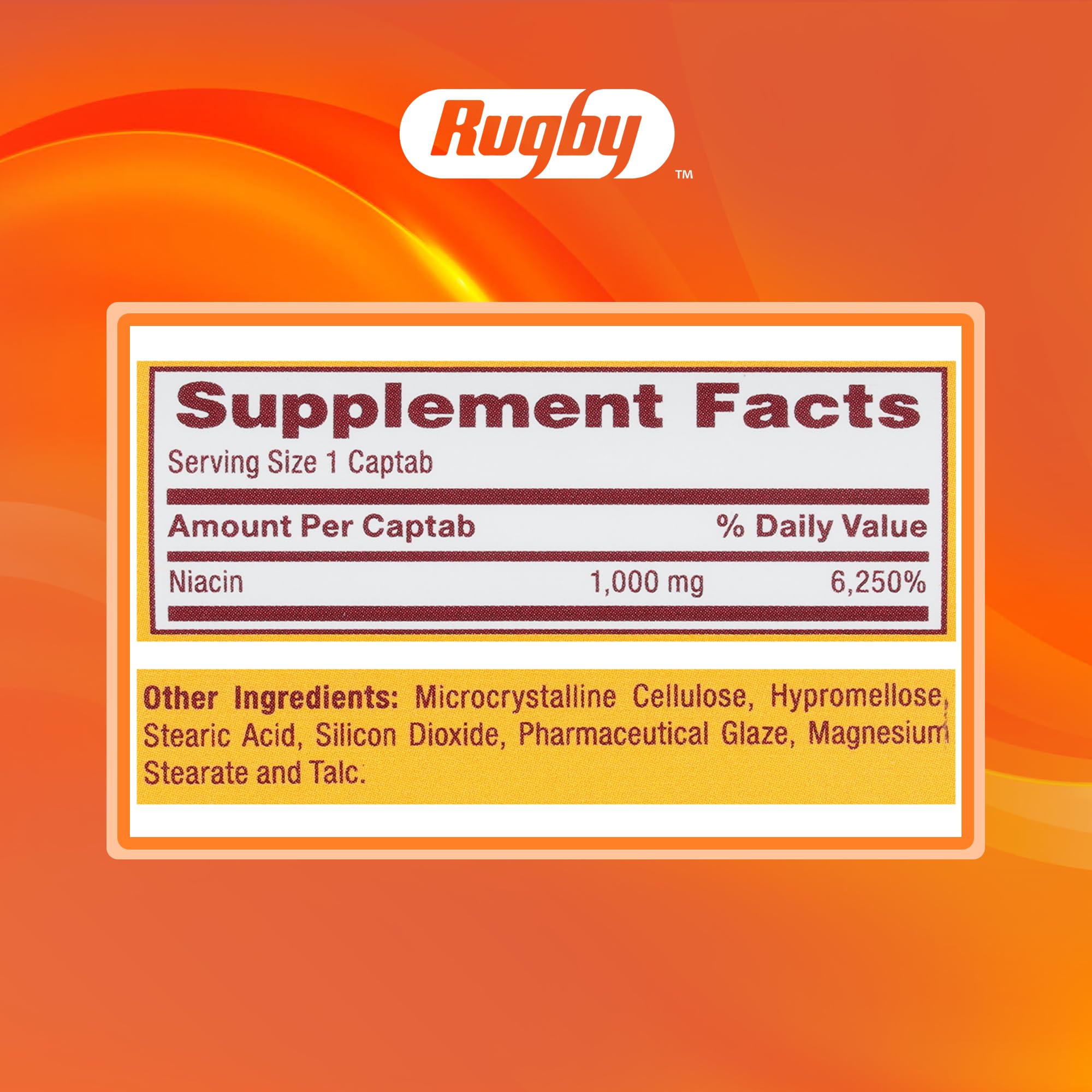 Lifestyle scene with an adult using Rugby Niacin for daily wellness