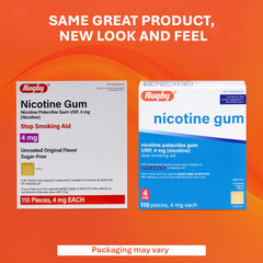 Rugby Polacrilex gum 4mg with structured 12-week plan for gradual reduction