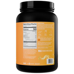 Rule 1 Clear Whey Isolate peach mango shake ready to refresh after training sessions.