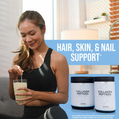 Rule 1 Collagen Peptides Hyaluronic Acid 80mg feature on packaging for skin hydration