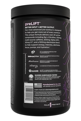 Rule 1 preLIFT gym scene, sustained focus and endurance during training.