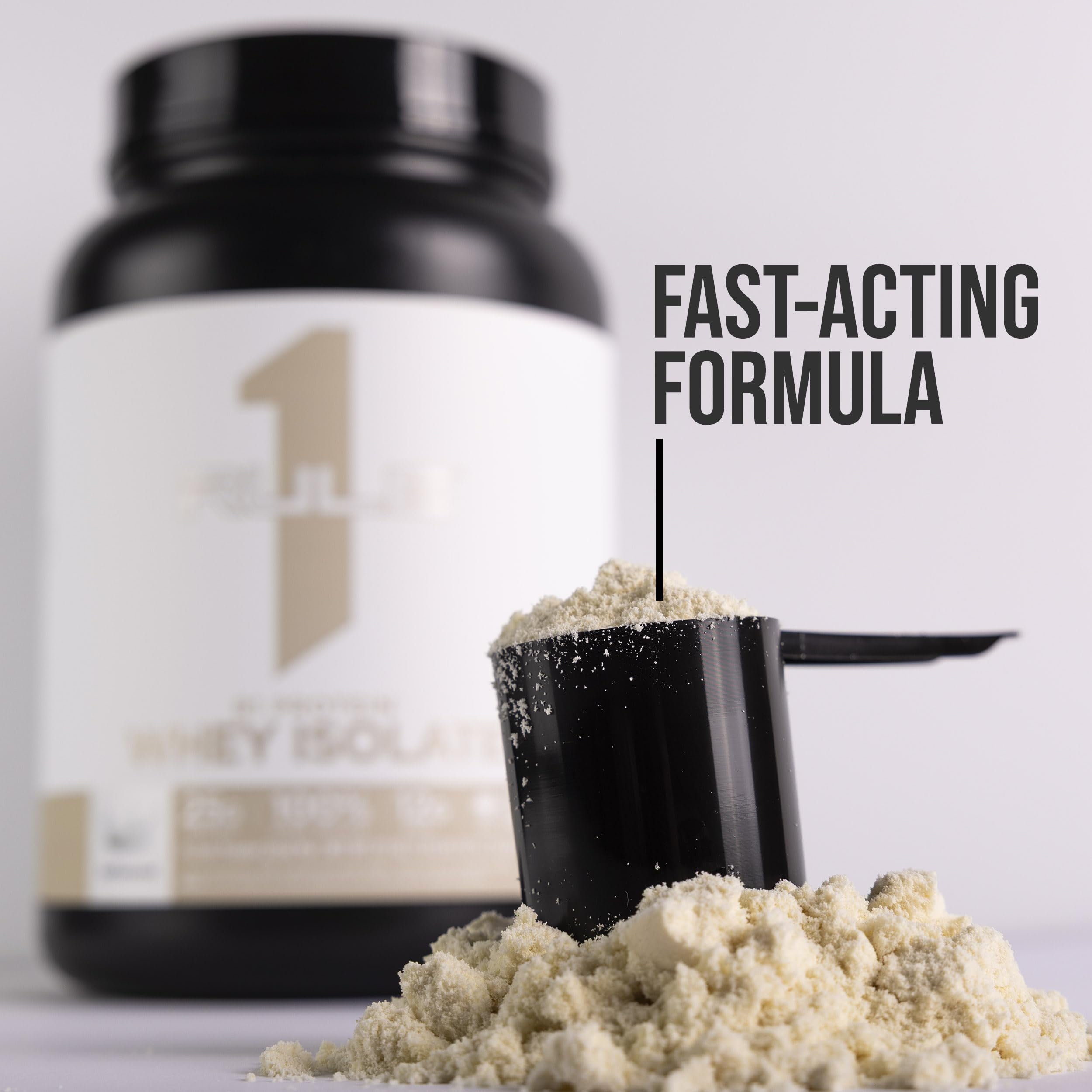 Rule 1 Proteins R1 Whey Isolate natural ingredients highlight clean profile