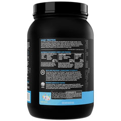 Rule 1 Whey Shaker on the counter, ready to mix.