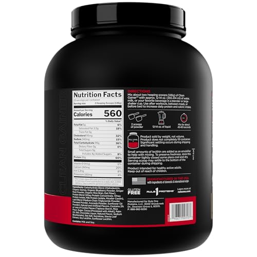 Rule 1 Clean Gainer shaker demonstrates quick mixability for post-workout shakes