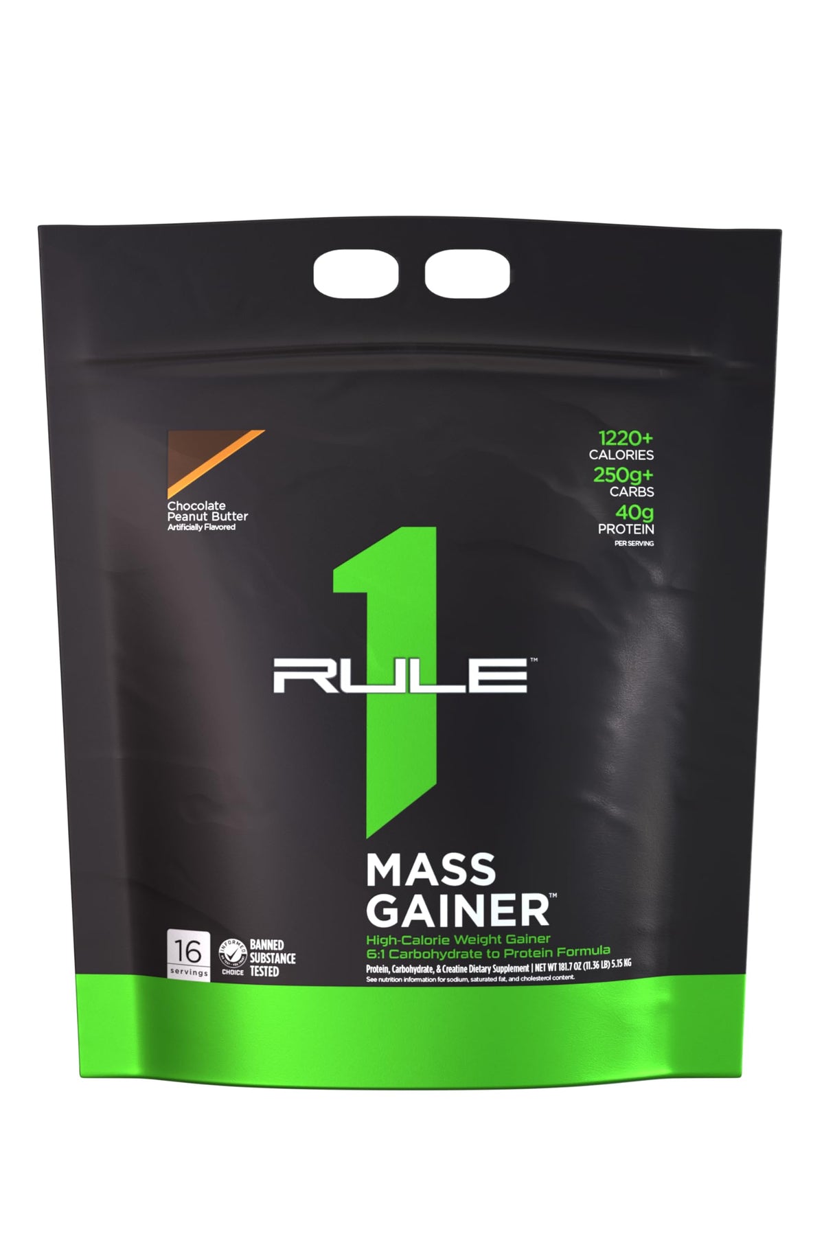 Rule1 Mass Gainer: calorie-packed formula for training days.