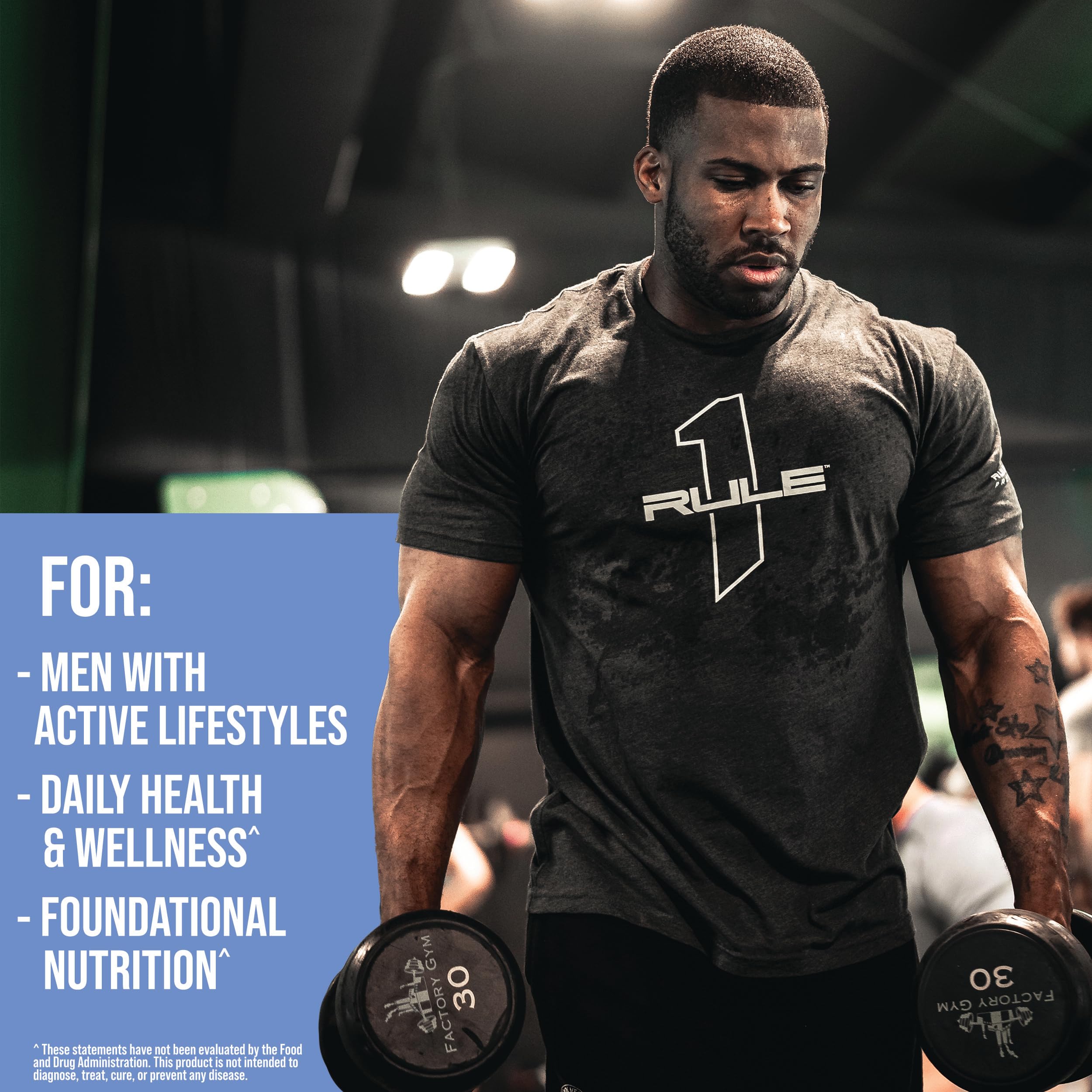 Rule1 Men's Multi amino acids add energy and recovery support