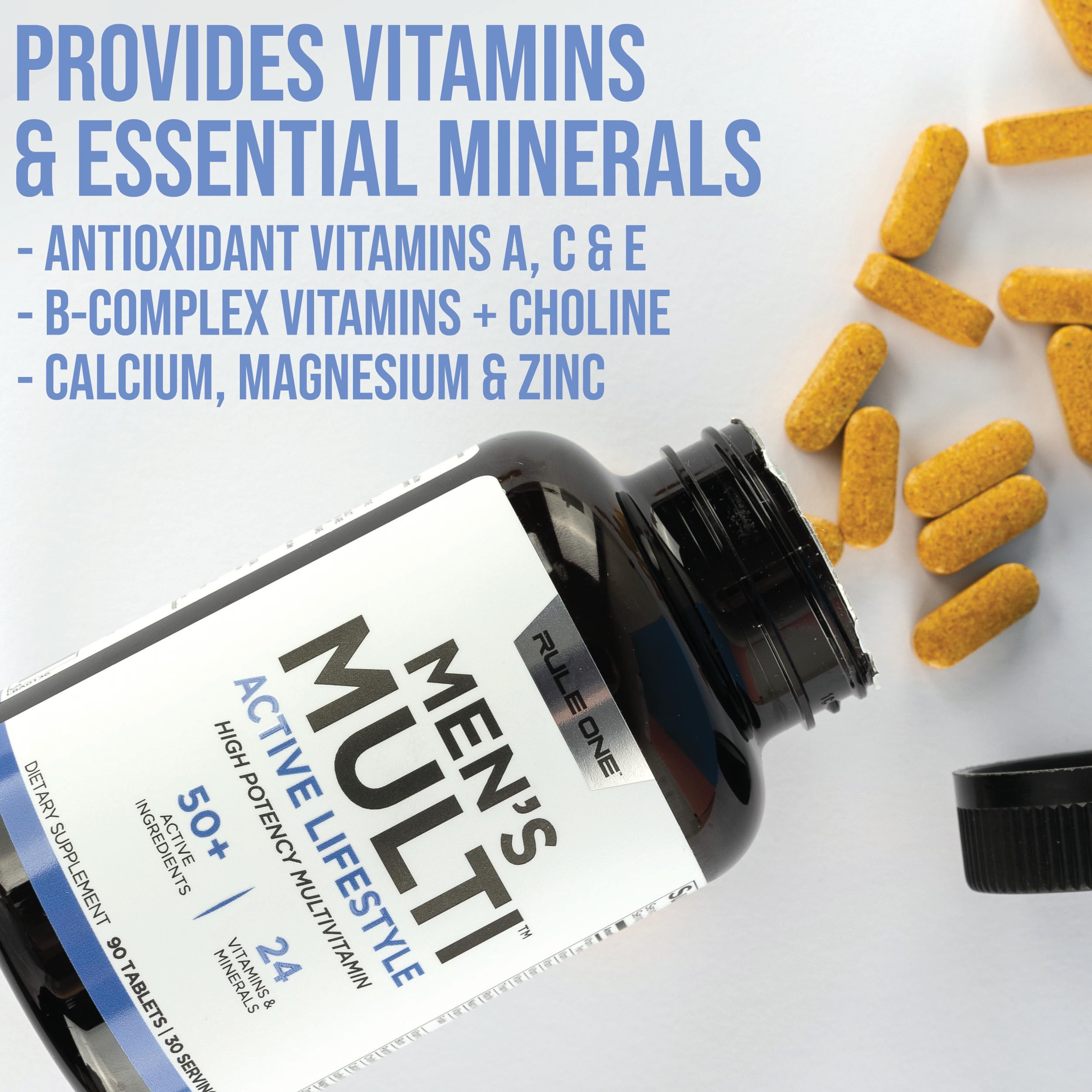 Rule1 Men's Multi carotenoid complex illustrates antioxidant-rich profile
