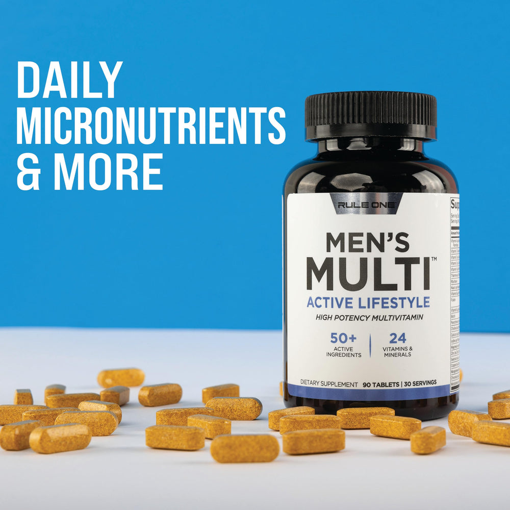 Rule1 Men's Multi digestive enzymes in action supporting daily digestion