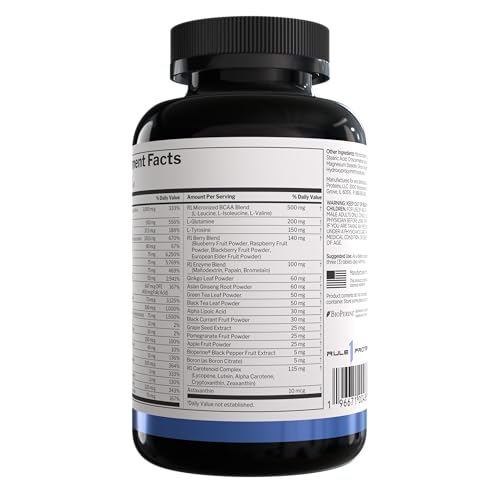 Rule1 Men's Multi tablets close-up highlighting diverse blend and form
