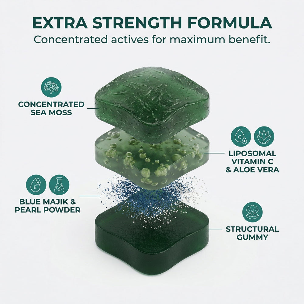Rulinal Balmbare aloe vera infused gummies for skin comfort.