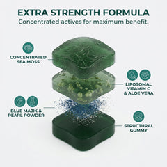 Rulinal Balmbare aloe vera infused gummies for skin comfort.