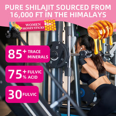 Rulinal Bloomin Honey Sticks Shilajit hormonal balance with saffron and Shatavari.