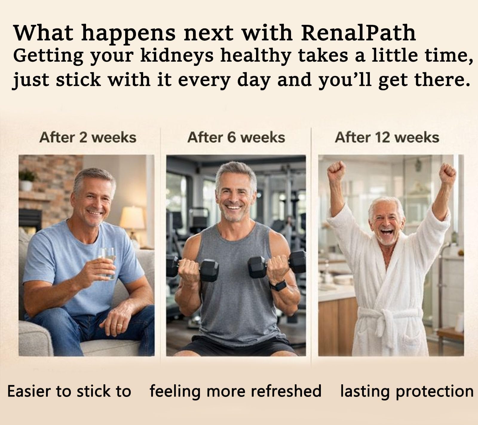 Rulinal RenalPath packaging box shows compact design for travel and daily use