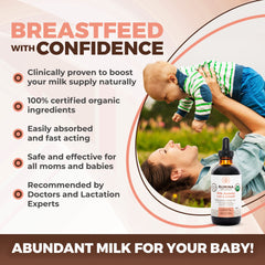 Milk Aplenty dropper enabling precise dosing for easy use by moms.
