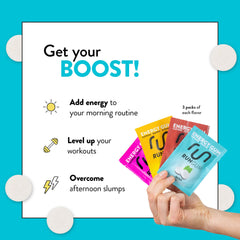 Run Gum energy chews close-up emphasizes caffeine boost and minty freshness.