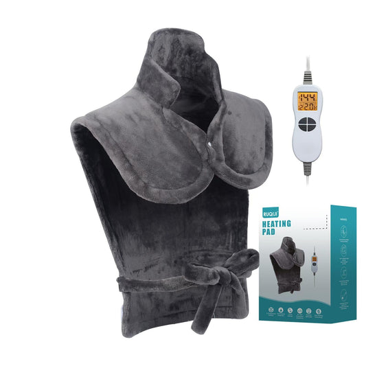 Ruqiji heating pad covers neck, shoulders, and back for full-body warmth