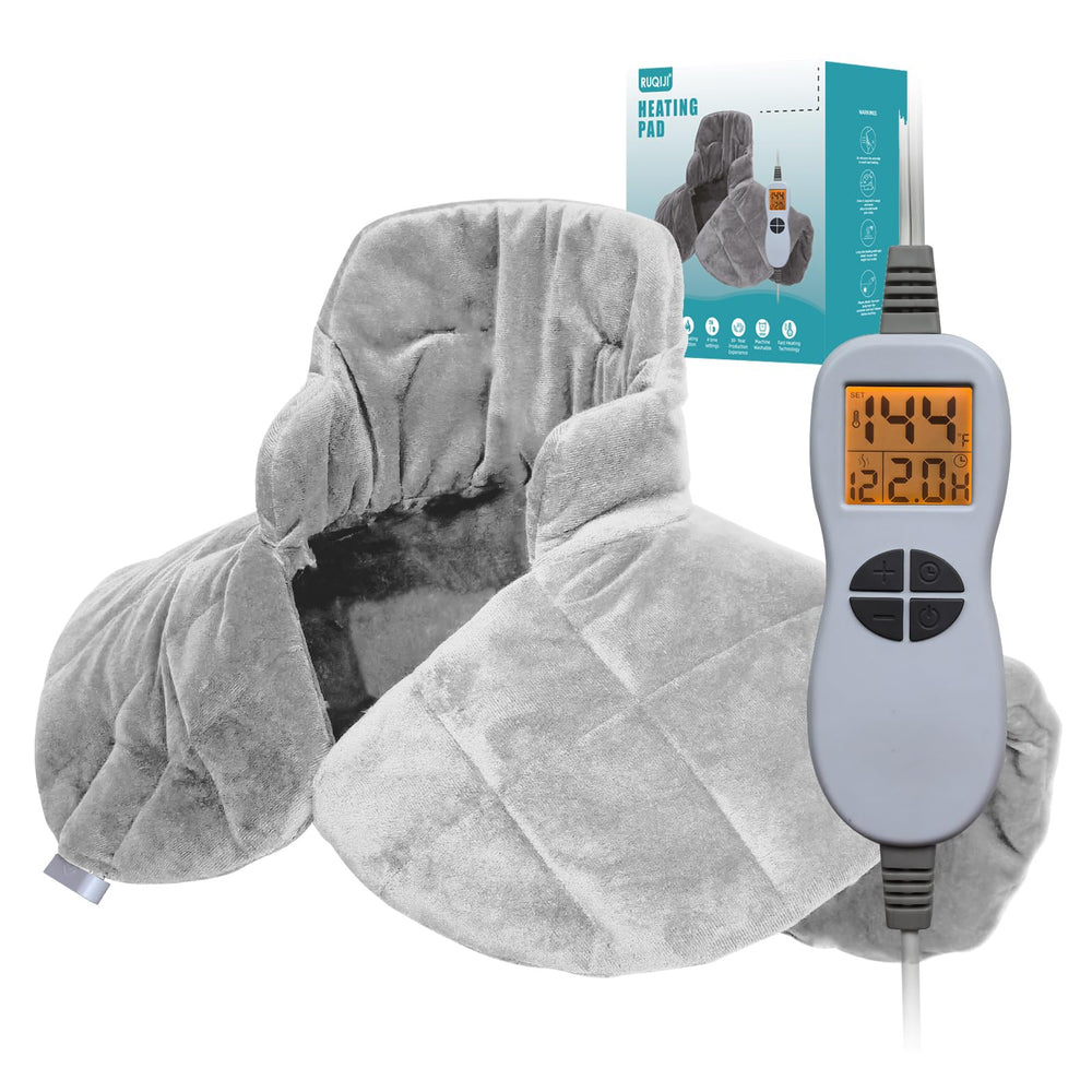 Ruqiji neck-shoulder-back heating pad for full upper body coverage.