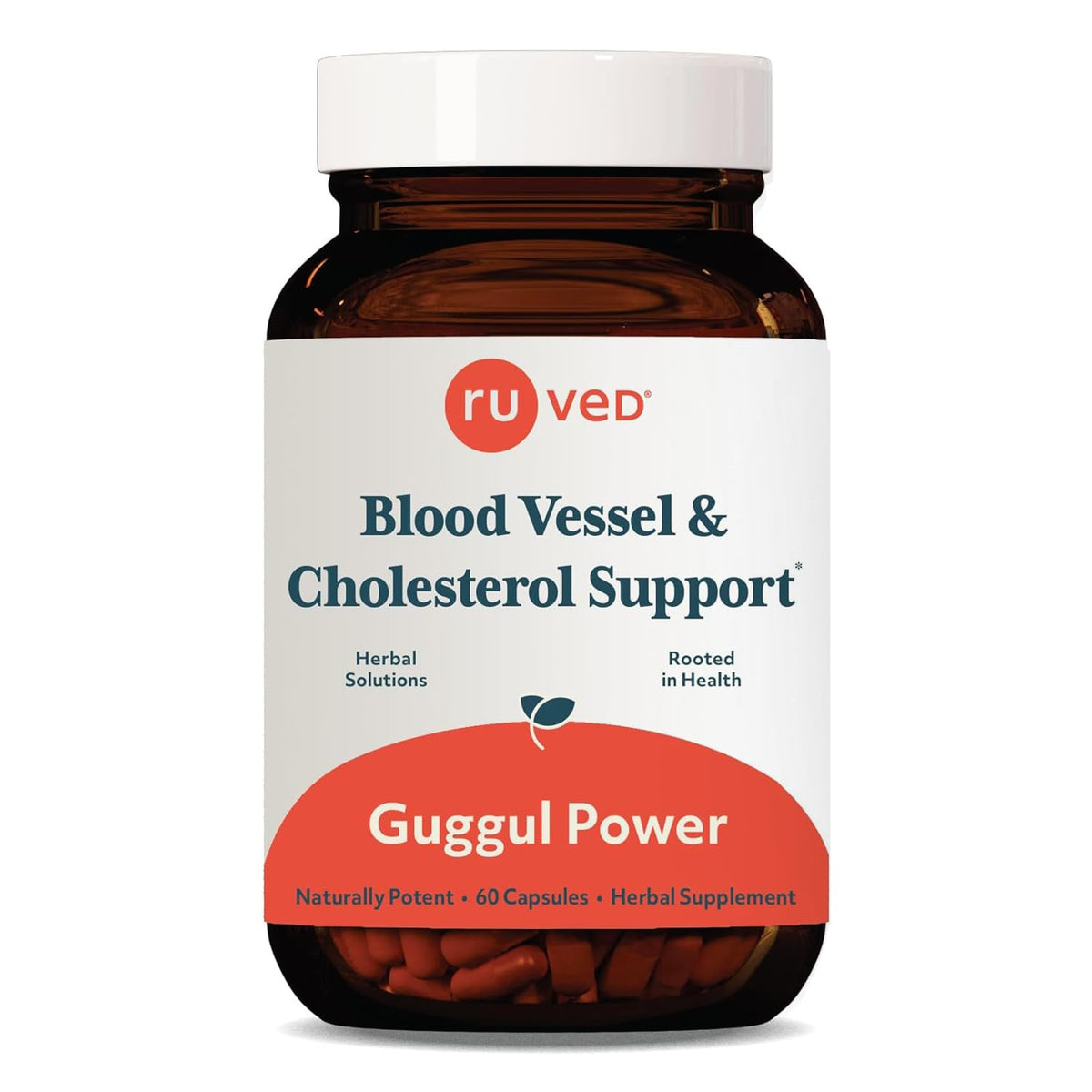 ruved Guggul Power bottle front view for easy daily metabolic support
