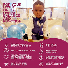RUWAA NUTRITION 60-gummy pack shown for ages 1+ convenient daily nutrition